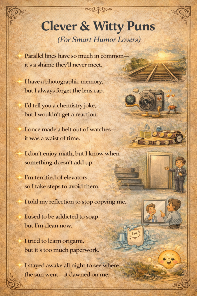 Clever & Witty Puns