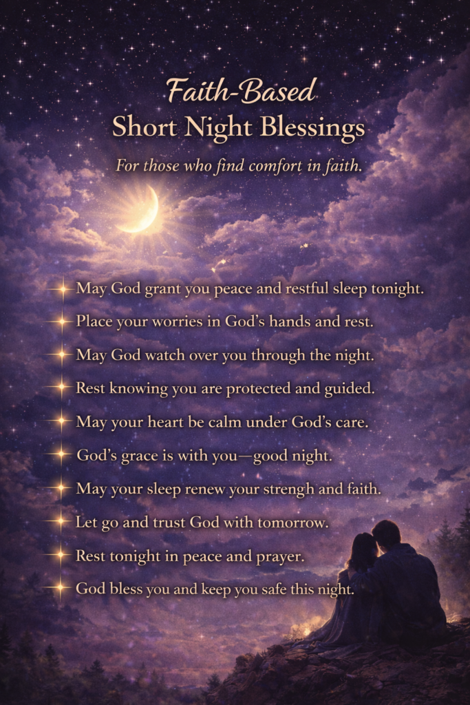 Faith Based Short Night Blessings