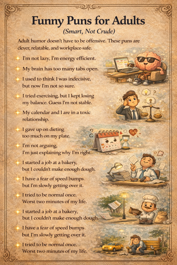 Funny Puns for Adults