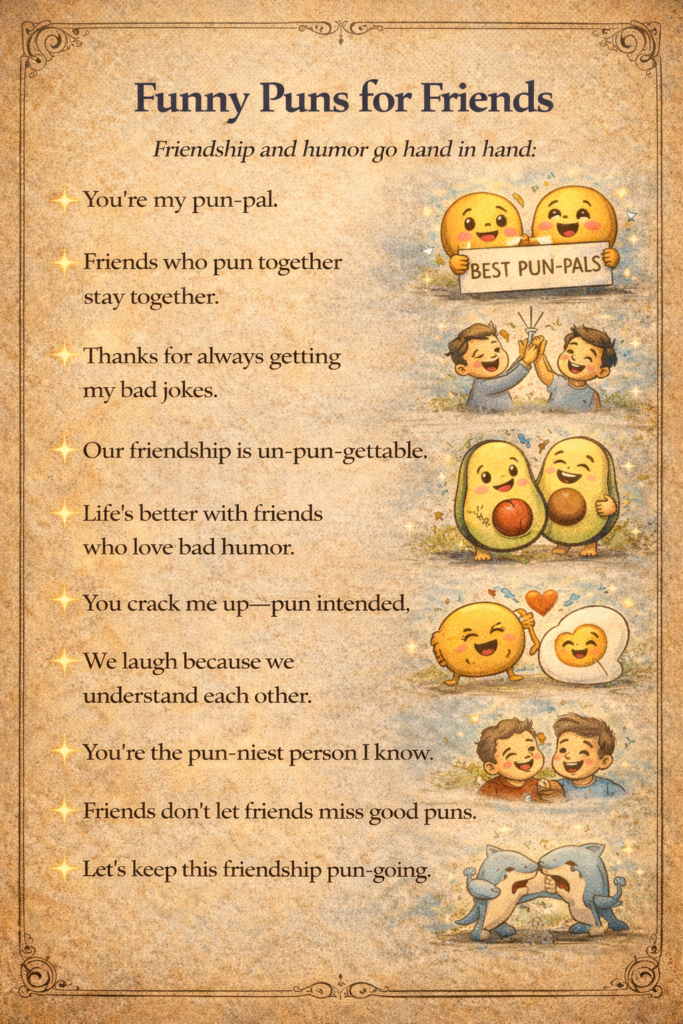 Funny Puns for Friends