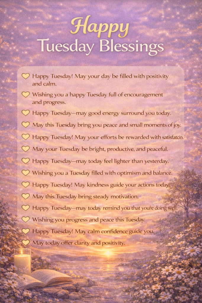 Happy Tuesday Blessings