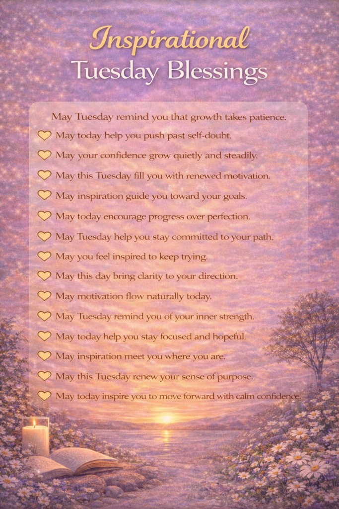 Inspirational Tuesday Blessing