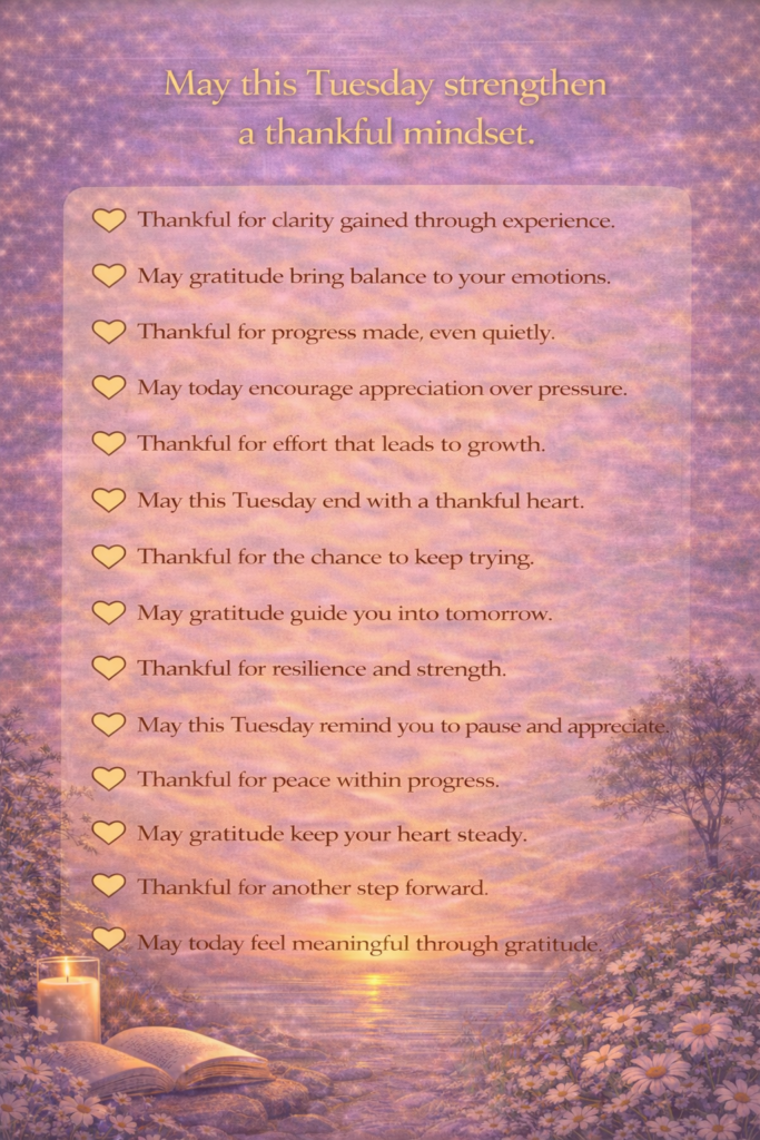 Positive Tuesday Blessings