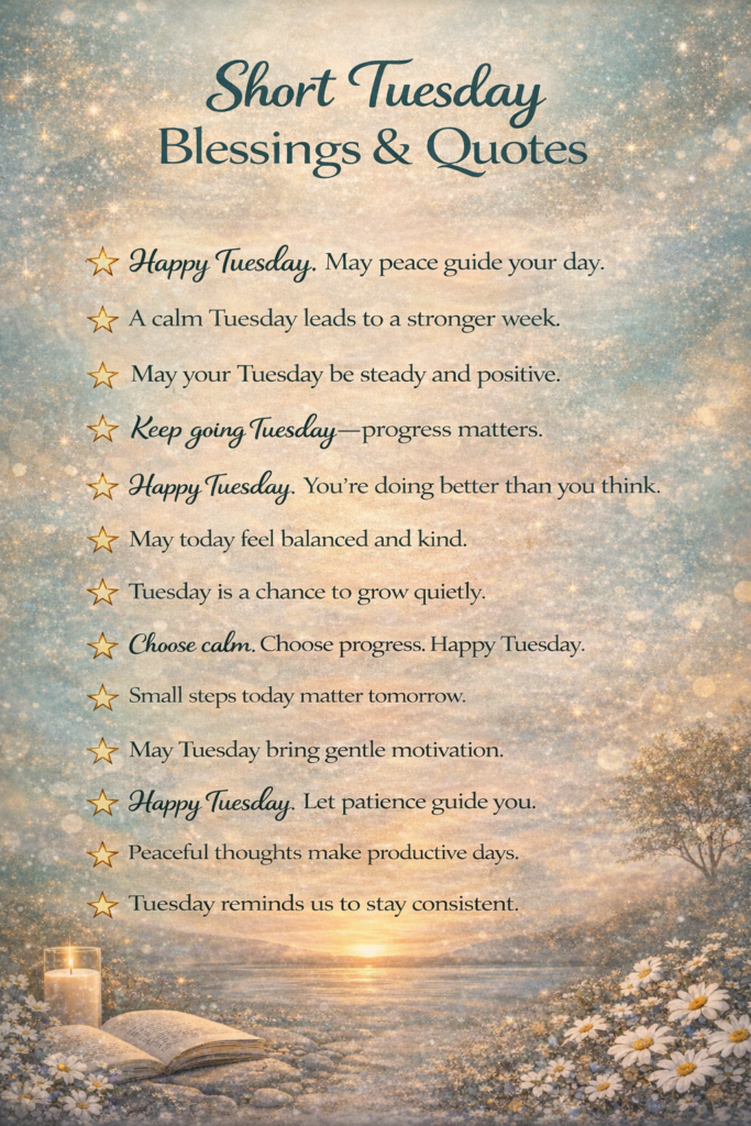 Short Tuesday Blessings