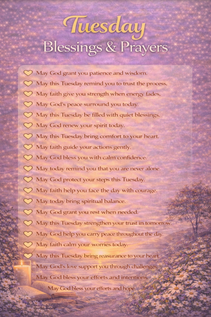 Tuesday Blessings & Prayer