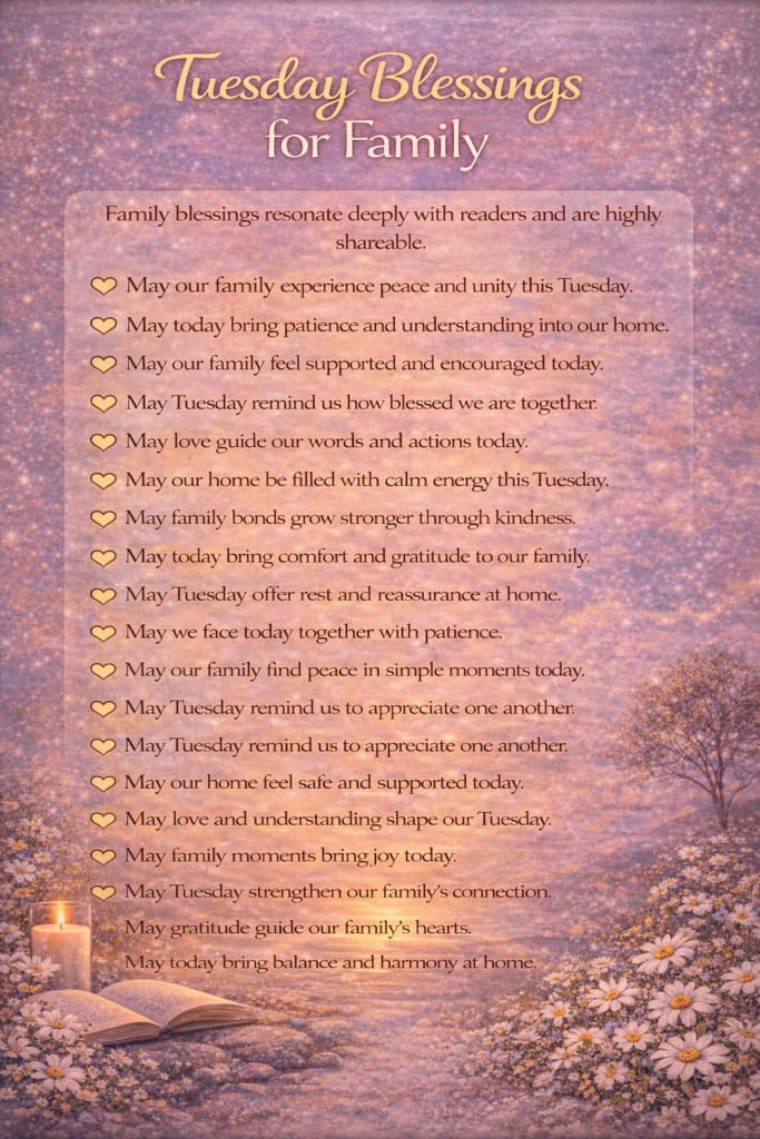 Tuesday Blessings for Family