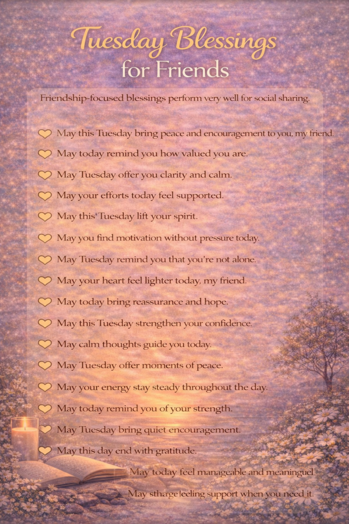 Tuesday Blessings for Friends